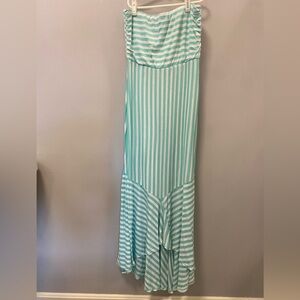 Charming Charlie strapless stripped summer dress